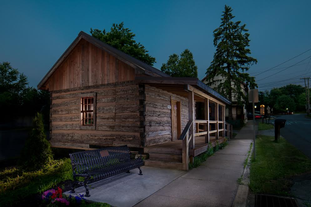 The Washington 1753 Cabin on Main Street